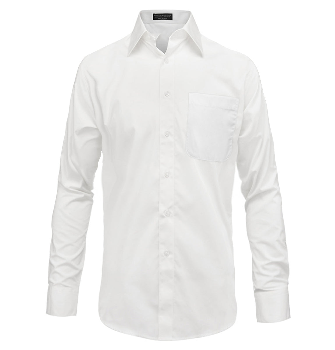 The Essential Solid White Dress Shirt | Paul Malone