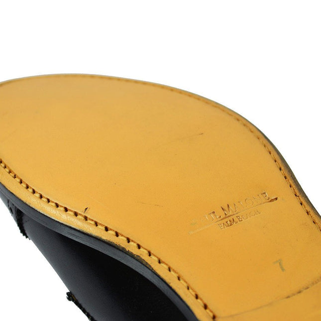 WILLIAMS Black Full Leather Monk Strap Dress Shoes Paul Malone Shoes - Paul Malone.com