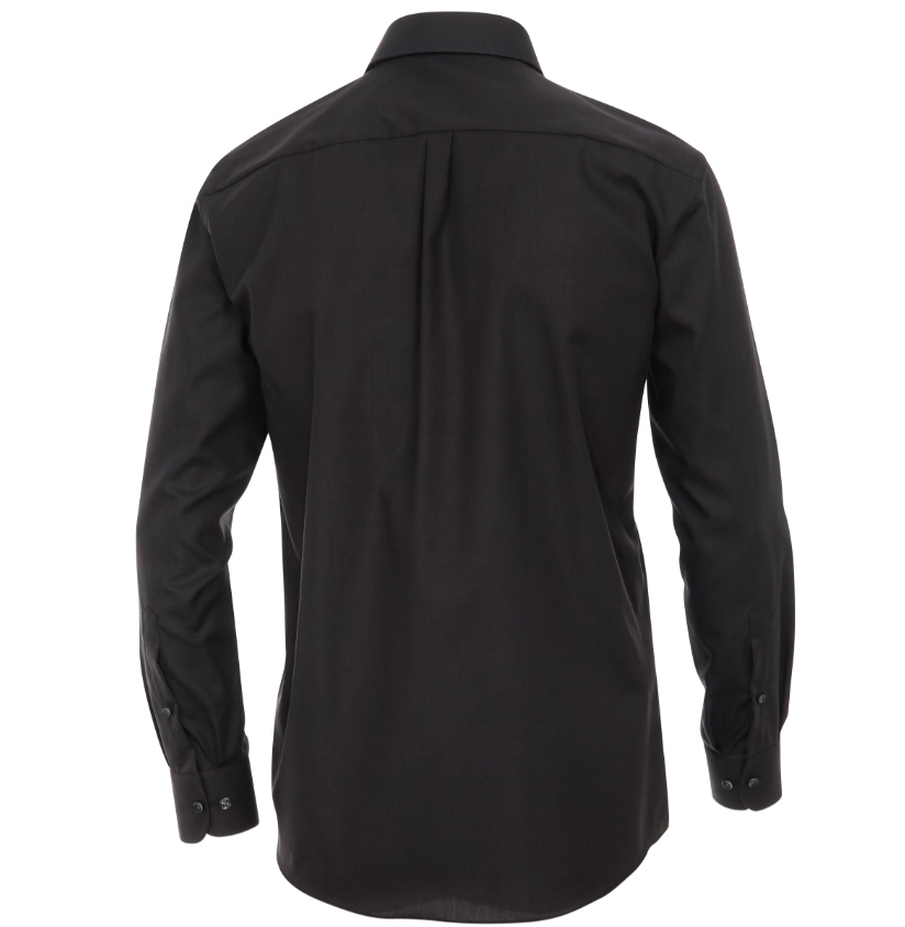 The Essential Solid Black Dress Shirt 17.5 (36/37) / French Cuffs / Black The Essential Solid Black Dress Shirt 17.5 (36/37) / French Cuffs / Black