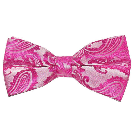 Hot Pink Paisley Bow Tie Brand Q Bow Ties - Paul Malone.com