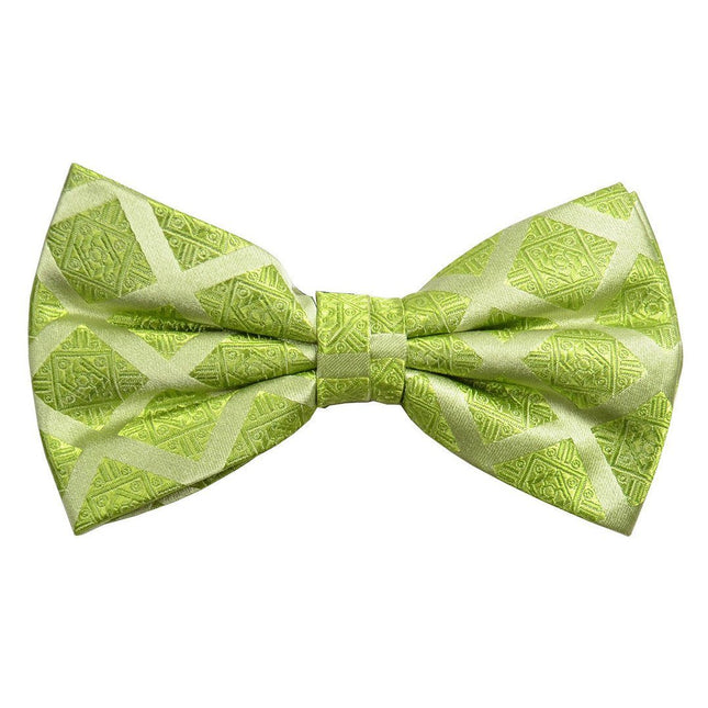 Lime Green Silk Bow Tie Paul Malone Bow Ties - Paul Malone.com