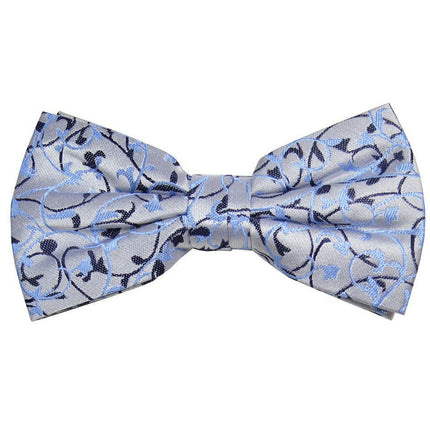 Blue Vines Silk Bow Tie Paul Malone Bow Ties - Paul Malone.com