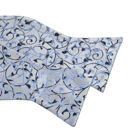 Blue Vines Silk Bow Tie Paul Malone Bow Ties - Paul Malone.com