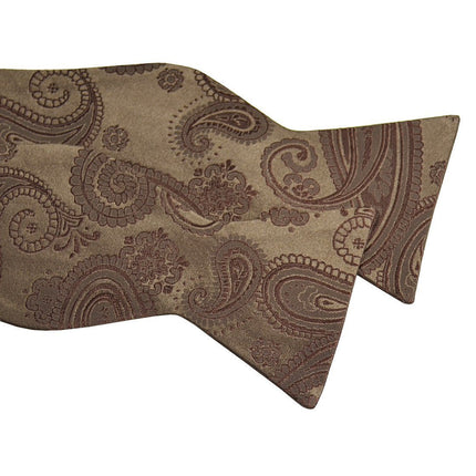 Brown Paisley Silk Bow Tie Paul Malone Bow Ties - Paul Malone.com