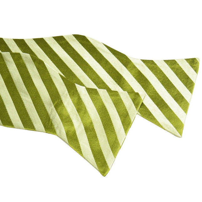 Green Striped Silk Bow Tie Paul Malone Bow Ties - Paul Malone.com