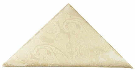 Champagne Paisley Cravat and Pocket Square Set Paul Malone Cravat - Paul Malone.com