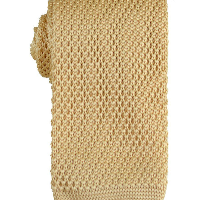 Champagne Knit Tie by Paul Malone Paul Malone Ties - Paul Malone.com