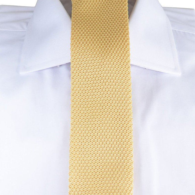 Champagne Knit Tie by Paul Malone Paul Malone Ties - Paul Malone.com