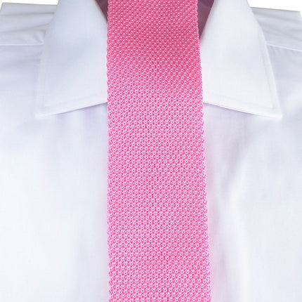 Solid Pink Knit Tie by Paul Malone Paul Malone Ties - Paul Malone.com