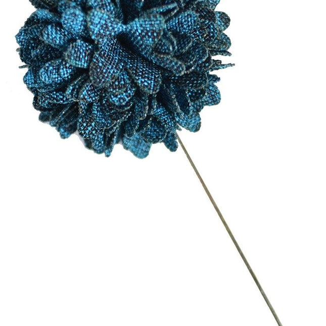 Lyons Blue Lapel Flower Paul Malone Lapel Flower - Paul Malone.com