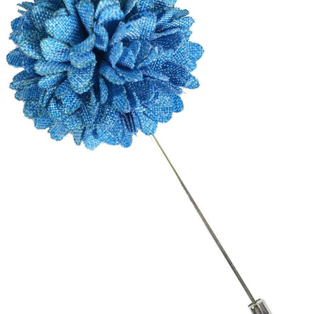 Sky Blue Lapel Flower Paul Malone Lapel Flower - Paul Malone.com