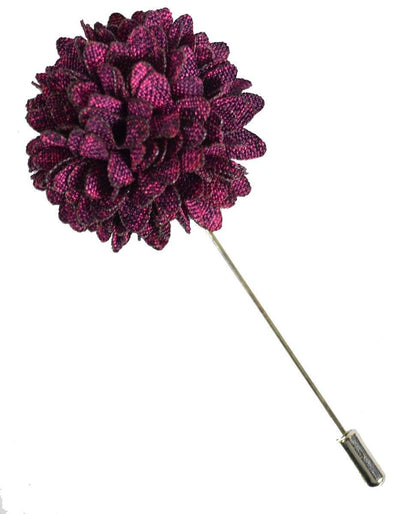 Hot Purple Lapel Flower Paul Malone Lapel Flower - Paul Malone.com