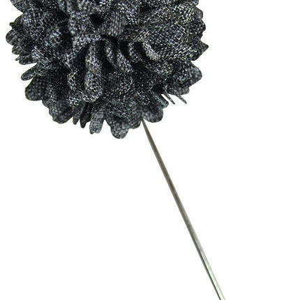 Dark Grey Lapel Flower Paul Malone Lapel Flower - Paul Malone.com
