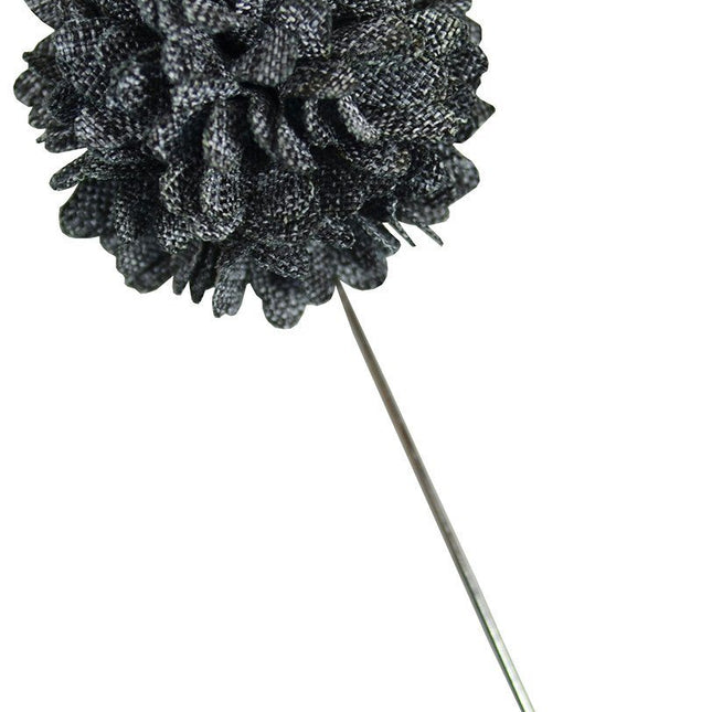 Dark Grey Lapel Flower Paul Malone Lapel Flower - Paul Malone.com