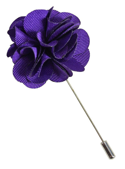 Solid Purple Lapel Flower Paul Malone Lapel Flower - Paul Malone.com