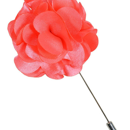 Solid Salmon Lapel Flower Paul Malone Lapel Flower - Paul Malone.com