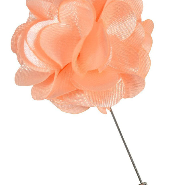 Solid Coral Lapel Flower Paul Malone Lapel Flower - Paul Malone.com