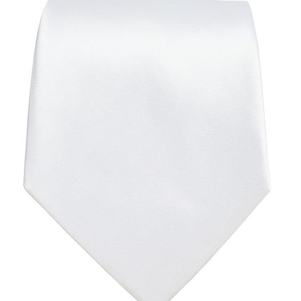 Solid White Boys pre-tied Zipper Tie Brand Q Ties - Paul Malone.com