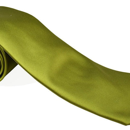 Solid Green Necktie and Pocket Square Paul Malone Ties - Paul Malone.com
