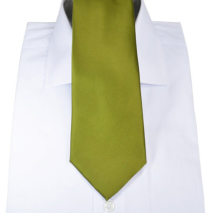 Solid Green Necktie and Pocket Square Paul Malone Ties - Paul Malone.com