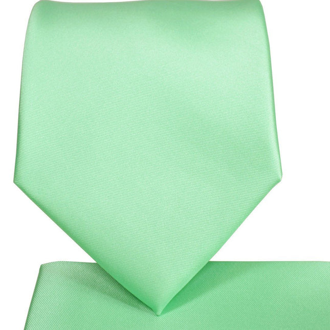 Solid Opal Necktie and Pocket Square Paul Malone Ties - Paul Malone.com