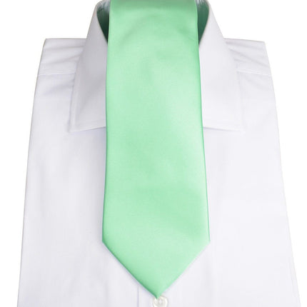 Solid Opal Necktie and Pocket Square Paul Malone Ties - Paul Malone.com