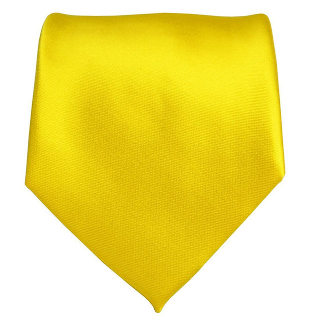 Solid Yellow Boys Zipper Tie Brand Q Ties - Paul Malone.com