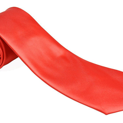 Solid Bright Red Men's Necktie Paul Malone Ties - Paul Malone.com
