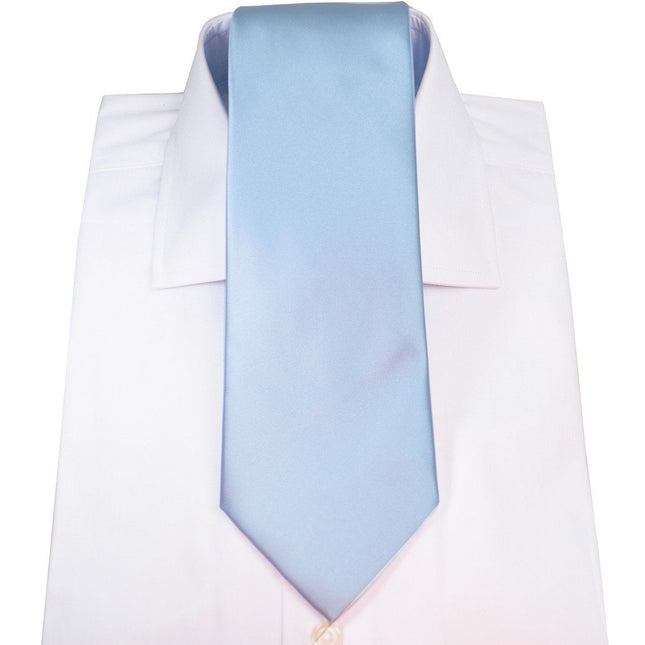 Baby Blue Necktie and Pocket Square Paul Malone Ties - Paul Malone.com