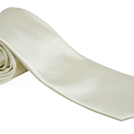 Solid Pristine Necktie and Pocket Square Paul Malone Ties - Paul Malone.com