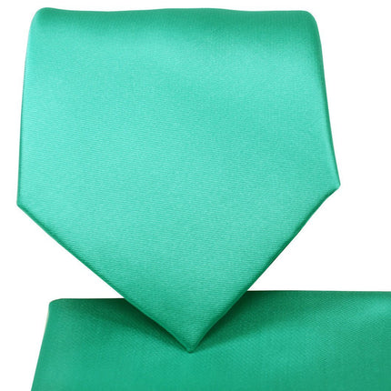 Marine Green Necktie and Pocket Square Paul Malone Ties - Paul Malone.com