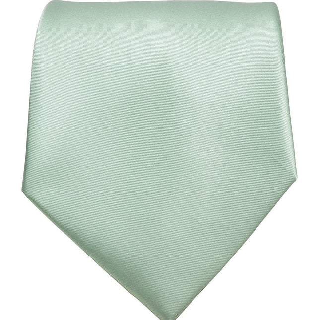 Solid Mint Necktie and Pocket Square Paul Malone Ties - Paul Malone.com