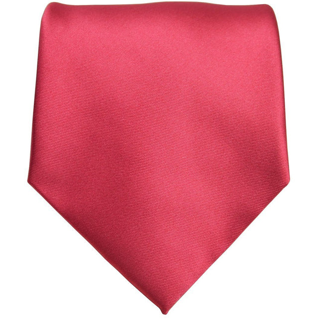 Solid Ruby Red Boys Zipper Tie Brand Q Ties - Paul Malone.com
