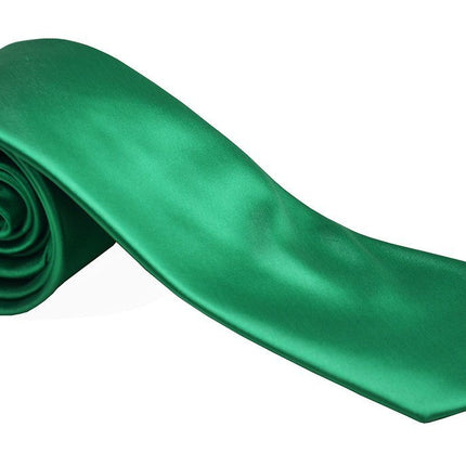 Solid Green Necktie and Pocket Square Paul Malone Ties - Paul Malone.com