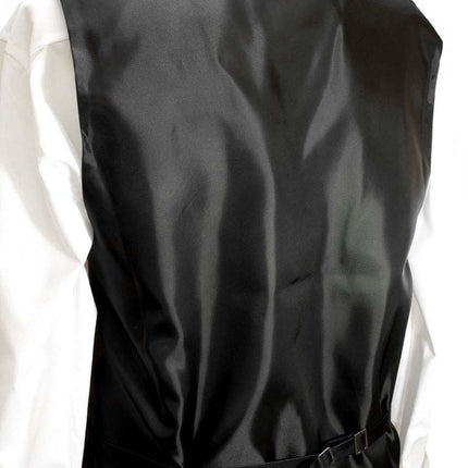 Black Paisley Men's Formal Suit Vest Set Paul Malone Vest - Paul Malone.com