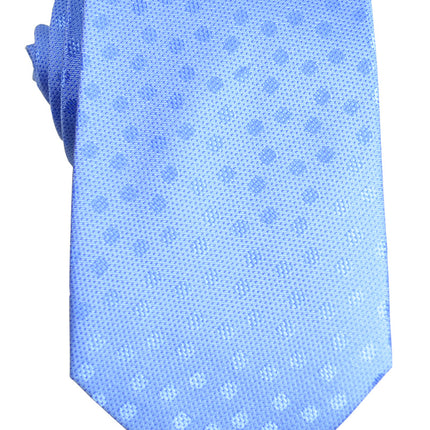 Light Blue Polka Dot Silk Tie and Pocket Square Paul Malone Ties - Paul Malone.com