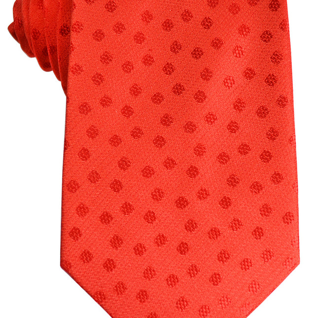 Red Polka Dot Silk Tie and Pocket Square Paul Malone Ties - Paul Malone.com
