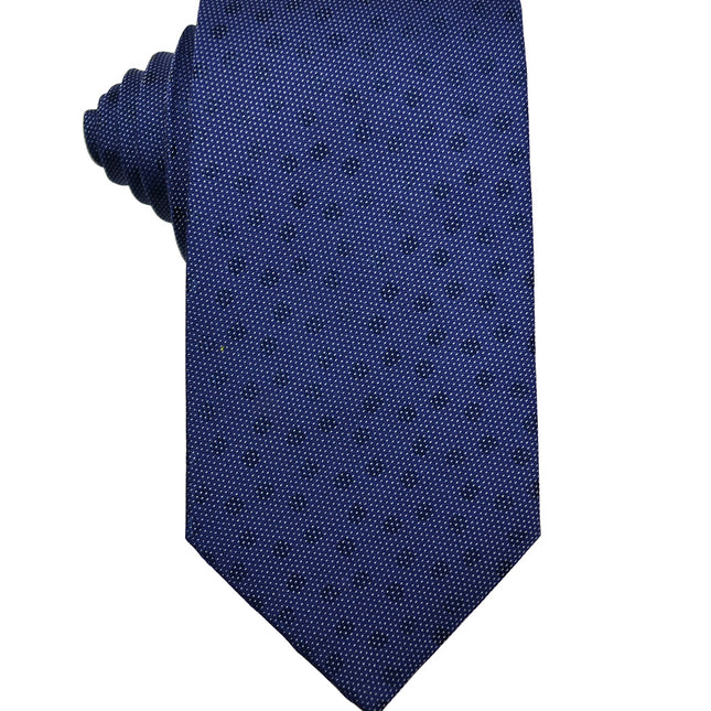 Navy Polka Dot Silk Tie and Pocket Square Paul Malone Ties - Paul Malone.com