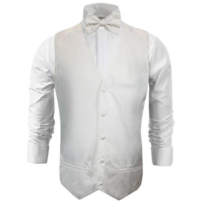 Ivory Wedding Tuxedo Vest Set Paul Malone Vest - Paul Malone.com