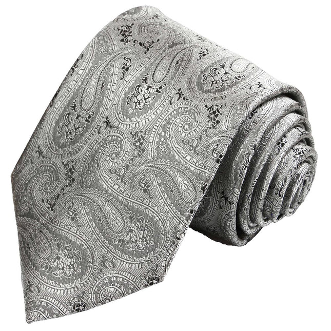 Silver Gray Paisley Tuxedo Vest Set Paul Malone Vest - Paul Malone.com