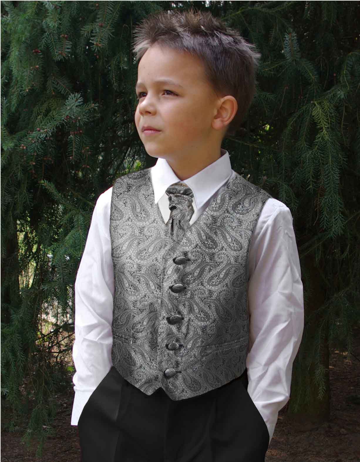 Paisley of London Thomas Charcoal Boys Charcoal Grey Occasion Waistcoat  Suit 1 Years  Amazoncouk Fashion
