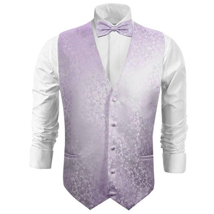 Lavender Vines Tuxedo Vest Set Paul Malone Vest - Paul Malone.com