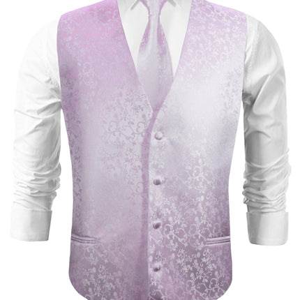 Lavender Vines Tuxedo Vest Set Paul Malone Vest - Paul Malone.com