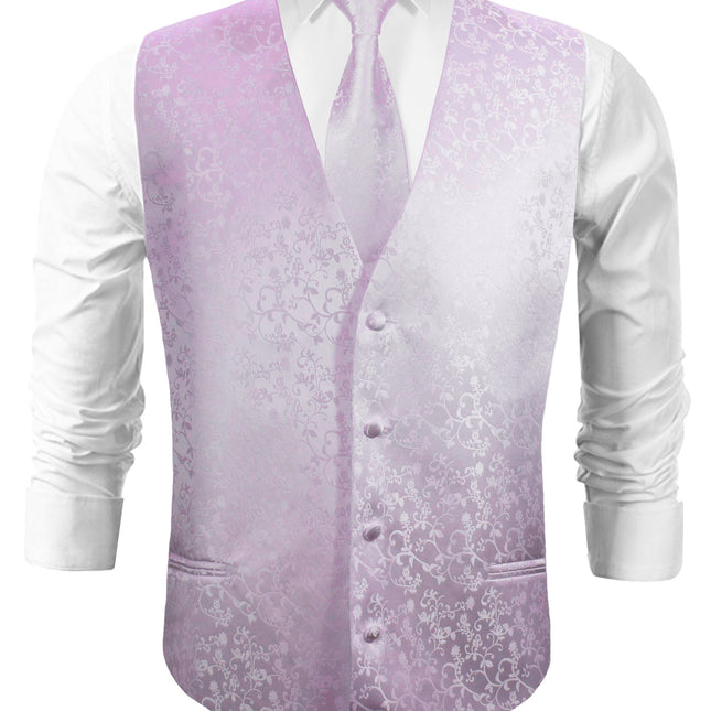 Lavender Vines Tuxedo Vest Set Paul Malone Vest - Paul Malone.com