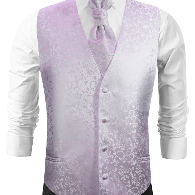 Lavender Vines Tuxedo Vest Set Paul Malone Vest - Paul Malone.com