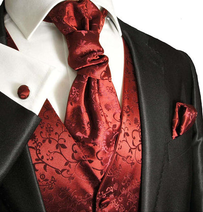 RED SUIT WITH GROOM VEST